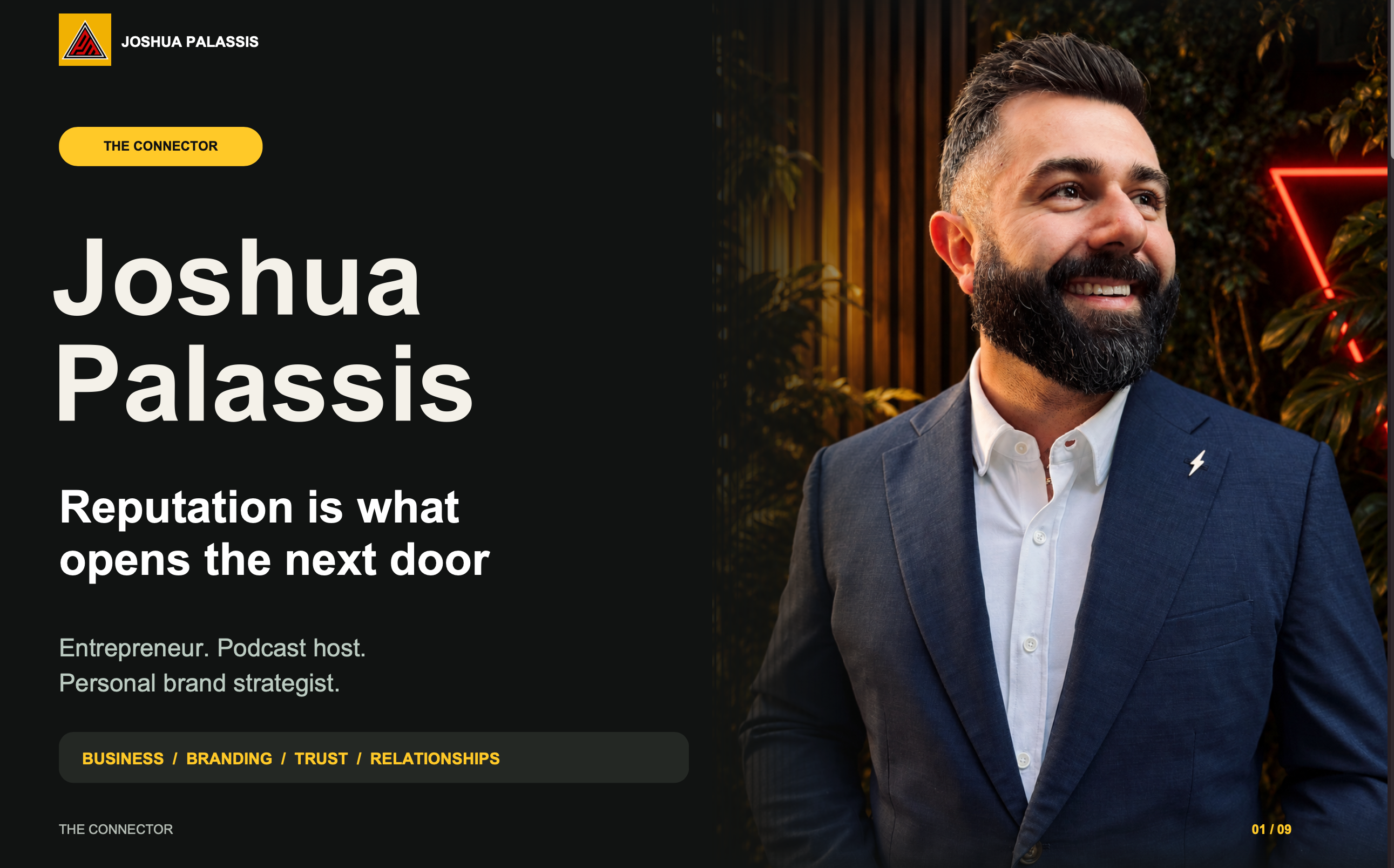 Joshua Palassis Speaking and Media Kit
